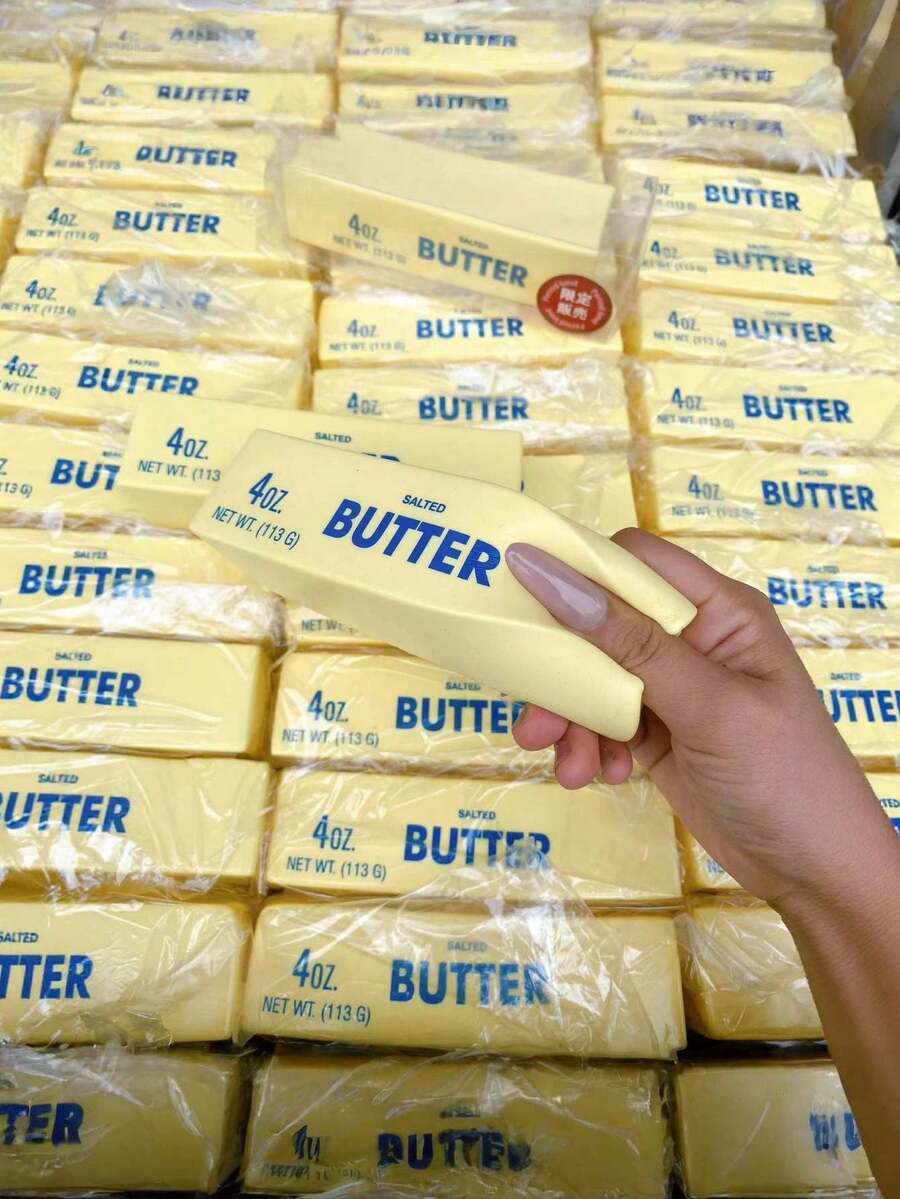 1pc Soft Slow Rebound Butter Bar, Chocolate Butter Bar Slow Rebound Squeeze Stress Relief Toy - Multicolor - View 1