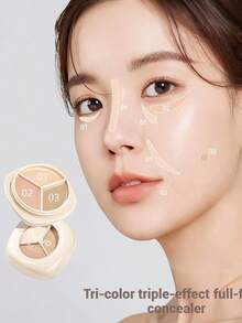 NOVO 三合一防水、防汗、控油遮瑕盘，遮盖黑眼圈、斑点、痘印、泪沟，不结块 - 02#韶錦 - 查看 3