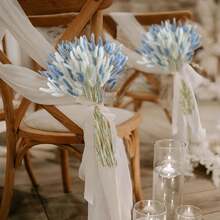 100 piezas de ramos de colas de conejo secas y mezcladas - Perfectas para arreglos florales DIY y decoración del hogar | Ideal para bodas, estilo rústico y celebraciones como Halloween, San Valentín, Acción de Gracias y Navidad