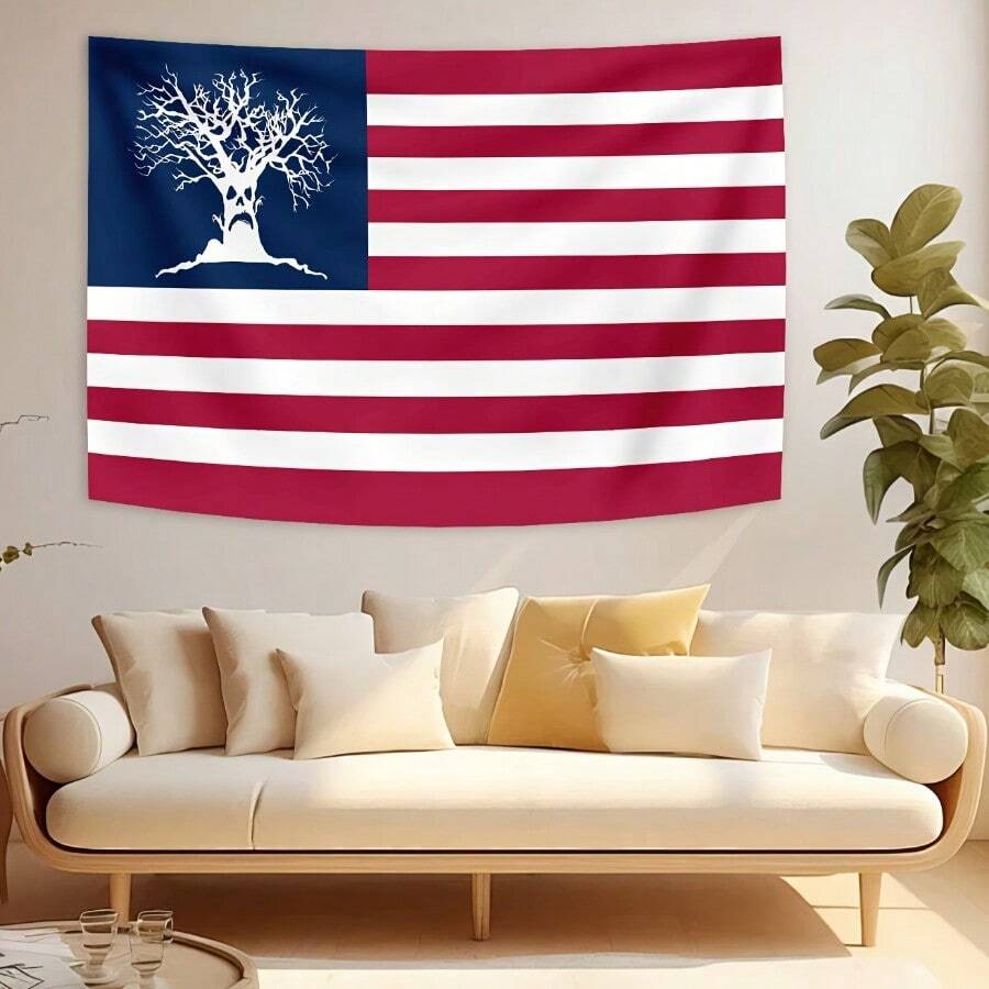 Sematary Haunted Mound Harold The Tree USA Flag Tapestries-Perfect For Home & Party Decor, Versatile Wall Hanging Decor For Home, Bedroom, Dorm, Office - Easy Installation Kit Included - No Power Needed - Nhiều màu - Xem 1