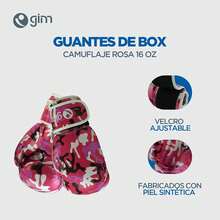 GIM Guantes de Box de Piel Sintética Muñequeras con Cierre de Contacto Boxea con  Alta Resistencia - Camuflaje Rojo/Negro - Ver 11