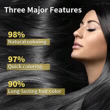 草本染发剂，草本半永久性染发剂，男女通用即时染发剂，植物提取物，滋养秀发，持久显色，染出时尚发色 - 彩色 - 查看 9