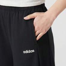 Adidas 阿迪达斯2025新款女子休闲宽松阔腿百搭裤 - 黑色 - 查看 5
