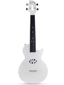 Carbon Ukulele With, & Strap - Red - White - View 4