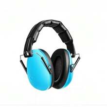 Kids Noise Reducing Earmuffs In Pink, Adjustable Headband With  Design, Hearing Protection For Children's Sleep And Study - Blue - View 4