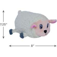 Outward Hound Fattiez Pig Plush Squeaky Dog Toy, Small - Cừu Trắng - Xem 2