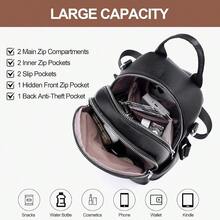 Lexiyat Small Backpack Purse For Women Leather Mini Convertible Designer Backpack Travel Shoulder Fashion Bag