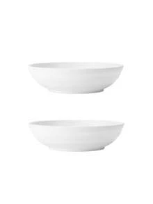1/2/4 Pieces Plastic Big Bowls Set Large Salad Bowls Unbreakable Serving Bowls Microwave Dishwasher For Restaurant Cereal Salad - White - View 7
