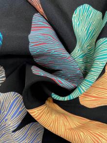 KeKe Bloomly 最新款优雅A字连衣裙，采用泡泡袖、蝴蝶结装饰和暖绿色树叶拼接设计，圆领，可机洗，适合春夏休闲至半正式场合，轻盈面料，时尚女性化风格，是通勤、派对、节日和海滩的理想之选。 - 綠色 - 查看 5