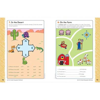 Mi Cuaderno de Geografía de Primera Clase: 101 Juegos y Actividades para Apoyar las Habilidades de Geografía de Primera Clase