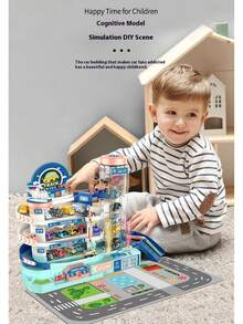 1pc 2025 New Parking Garage Puzzle Car Adventure Track Playset - Birthday Gift, Holiday Gift, Perfect Gift For Boys & Girls - Multicolor - View 6