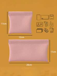 1pc Self-Locking Real Cowhide Long Wallet, Can Be Used As Passport Holder, Driver's License Holder, Earphone, Data Cable Organizer, Cash Holder, Cosmetic Bag, Women's Wallet, Handbag, Mini Wallet - Multicolor - View 26