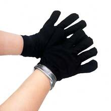 1 Pair PU Material Foot Protection Sweat-Absorbent Gloves, Suitable For Sports And Sweat-Absorbent, Applicable To Sauna, Fitness And Other Occasions, With Heat-Absorbing And Sweat-Absorbent Coating, Also Suitable For Home Use. - Blue - View 8