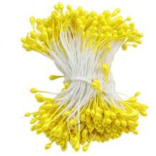 240pcs 3mm Pearlescent Flower Stamens, Artificial Gypsum Rose & Lily Handmade Craft Supplies, Home Decor Accessories