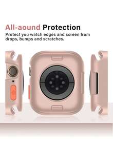 2 Stücke für Apple Watch Bänder & Hülle Set für Apple Watch 38mm 40mm 41mm, 42mm 44mm 45mm 46mm 49mm S10/11-42mm, weich, atmungsaktiv, verstellbarer gewebter elastischer rosa Armband für Apple Watch Damen mit schützender dicker TPU Hülle, süßer Stil, kompatibel mit Apple Watch Series Ultra 3 2 1, S11/10/9/8/7/6/5/4/3/2/1 SE, modischer rosa für Damen Zubehör