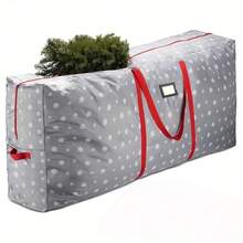 Premium Christmas Tree Storage Bag, Holds Up To 165 Cm Detachable Artificial Trees, Made Of Tear-Resistant Oxford Fabric, Festive Bags With Modern Design, Durable Handles And Double Zippers, Tree Storage - Grey - View 1