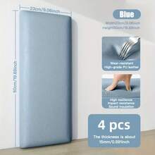 1 Stück/4 Stücke vintage, dicke, mehrfarbige, weiche selbstklebende Schaumstoff-Leder-Wandaufkleber, geruchlos, stoßfest, geeignet für Heimdekoration, Schränke, Tische, Stühle, Raumhintergrund, TV-Hintergrund, Heimdekoration, wasserfest, schmutzabweisend, leicht zu reinigen, abnehmbar, Nachttisch-Seitenwandkante Tatami-Wandkante weiche Packung Anti-Kollisions-Rückwandhalterung.