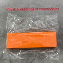 1pc Rubber Cleaning Eraser, Limescale Eraser, Bathroom Kitchen Cleaning Tool, Orange Rectangle Pot Cleaning Rubber For Household - Orange - View 9