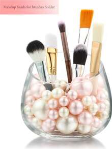 200g Perlas artificiales flotantes sin agujeros, tamaño mixto 10mm/16mm/20mm, para rellenar jarrones, decoración de bodas, decoración de velas flotantes, centro de mesa del hogar, adecuado para manualidades de bodas, cumpleaños, fiestas temáticas, Halloween, centro de mesa navideño (incluye perlas de agua) - Rosa + Blanco - Ver 3