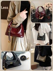Chic Crossbody Bag Tailored For Women, Crescent - Shaped Shoulder Tote Featuring A Detachable Strap-Boasts Ample Space To Hold Daily Essentials Like Phones, Wallets, And Cosmetics, Perfectly Suited For Various Occasions Including Travel, Romantic Dates, Office Work, Relaxing Holidays, Lively Parties, And Leisurely Shopping Trips - 彩色 - 查看 5