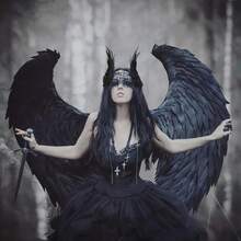 Angel Wings Hair Clips Angel Demon Hair Barrettes Ballet Headpiece Halloween Hair Accessories For Carnival Party Masquerade Black