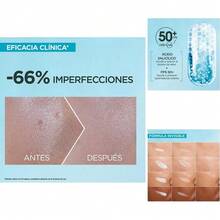 Fluido Protector Solar Facial Anti Oleosidad con Vitamina, Factor SPF 50, Textura Invisible y Ligera - 40ml - Fluido - Ver 2