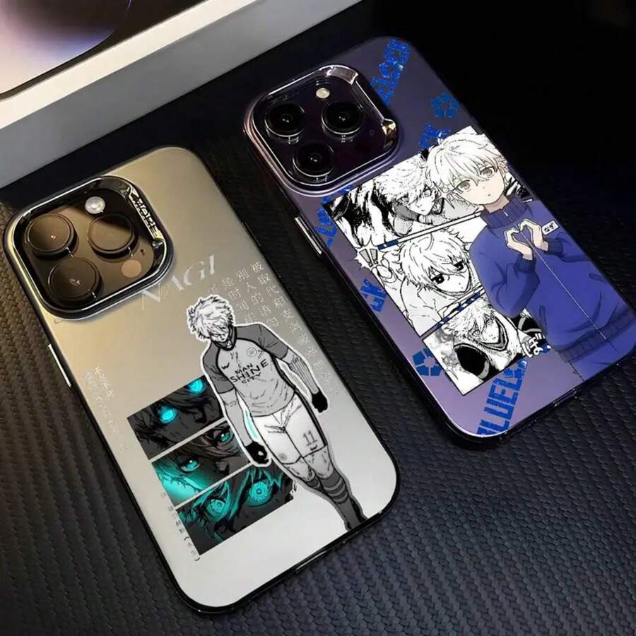 Funda para B-BLUE LOCKS S-Seto Kiyoshi compatible con 17 16 15 14 13 12 11 Pro Max Air, multicolor, mate, láser, metálica, aurora, funda de ventilador - z2 - Ver 1