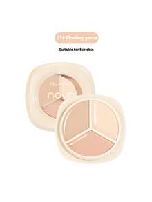 NOVO 三合一防水、防汗、控油遮瑕盘，遮盖黑眼圈、斑点、痘印、泪沟，不结块 - 01#浮纓 - 查看 12