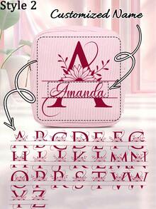 1个可定制姓名的便携式卫生巾收纳袋 - 大容量防水卡通设计 - 适合经期女孩！可根据您的专属设计定制，防水化妆旅行包、零钱包、少女现金袋 - 彩色 - 查看 10