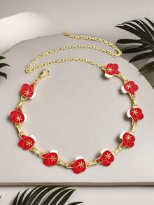 1pc Christmas Gift Thumb Coin Belt, Fashionable Niche Design Waist Chain, Suitable For Women's Christmas Outfit, Party Outfit Matching, Evening Party, Christmas Gift, Women's Autumn/Winter Jewelry, Women's Accessories, Autumn