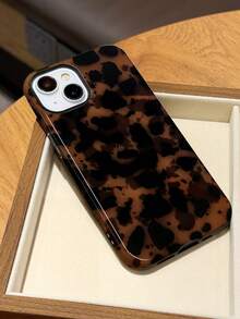 猎豹纹单件装极简拼接豹纹亮面保护硬壳手机壳，兼容三星/11/12/13/14/15/16/17 Pro Max - 彩色 - 查看 4