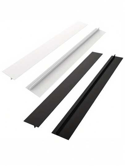 2pcs Adjustable T-Shaped Stove Sealing Strips, Durable Kitchen Stove Protector Strips - Heat Resistant, Scratch Resistant, Easy To Clean And Install, Oil & Dirt Proof Silicone Caulk Strips For Kitchen, Stove Tops, Small Appliances