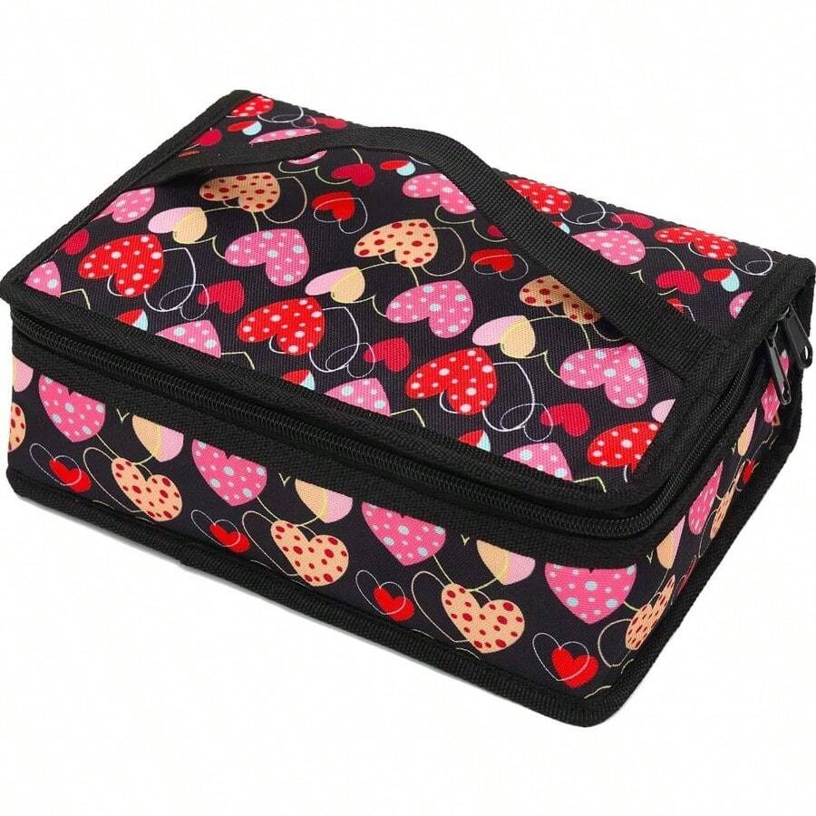 Small Lunch Box Insulated Soft Bag Mini Cooler Back To School Thermal Meal Tote Kit For Girls Boys Women Men Heart - Nhiều màuNhỏ - Xem 1