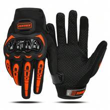 1 Pair Motorcycle Gloves Moto Riding Gloves Motorbike Glove Racing Protective Full Finger Gloves Touch Screen Moto Riding Gloves Outdoor Riding Protection Motocross Cycling Motorcycle Accessories ﻿Riding Essentials For Women Men Rider Gifts - A - View 9