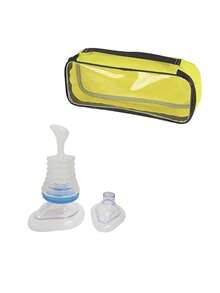 1 dispositivo + 1 máscara grande + 1 máscara pequeña + bolsa de almacenamiento, dispositivo antiahogo, dispositivo de rescate por ahogo para adultos, dispositivo portátil de succión de vías respiratorias, dispositivo de Heimlich para kit de primeros auxilios en el hogar y viajes