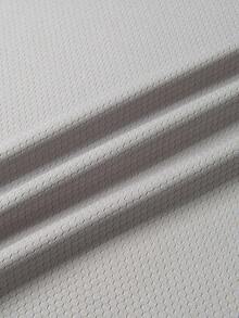 男士秋冬运动T恤，反光饰边设计，长袖休闲圆领T恤，户外健身运动服，足球格纹涤纶针织面料 - 轻盈、柔软、舒适，适合叠穿、健身房锻炼、户外跑步、骑行、钓鱼、篮球和居家穿着。春季 - 銀色 - 查看 10