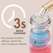 2 Bottle Tweezeer For Eyelah Extenion Tweezer Glue Remover Liquid For Lah Tool With 2 Ponball 2 Bottle Cleaner - Sữa rửa mặt 2BottlesCleanser - Xem 2