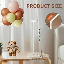 D6 Pack Clear Acrylic Balloon Stand Kit 15.75 Inch Reusable Balloon Sticks Holder With Base Perfect For Tabletop Centerpiece Party Event Decorations 15.75" 6 Pack - thông thoáng - Xem 2