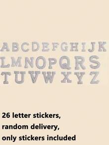 1个DIY个性化数据线收纳袋，26字母图案便携式旅行电子产品整理袋，适用于硬盘、移动电源、耳机、充电器、手机壳、无线耳塞、蓝牙耳机、耳麦等，商务旅行必备 - 彩色 - 查看 103