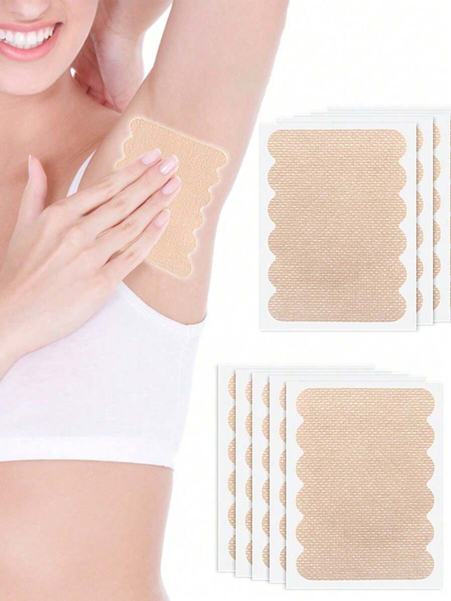 5-50pcs Underarm Sweat Pads, Invisible Breathable Sweat-Absorbing Patches, Fabric Invisible Anti-Sweat Patches, Sports Sweat-Absorbing Patches, Effective Breathability, Invisible, Sweat-Absorbing, Lightweight, Comfortable And Odorless, Easy To Use