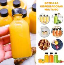 24 botellas de botellas de vidrio pequeñas,frascos de vidrio con tapa pequeños,60 ml botellas mini de bebidas alcohol,mini botellas - 1 - Ver 6