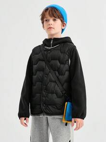 Balabala 2025年冬季儿童轻薄羽绒背心 防水保暖 - 黑色 - 查看 2