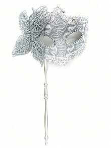 Women Masquerade Mask Party Mask Half Face Mask For Valentine's Day, Multi-Color Floral Party Masquerade Mask, Fashionable Half Face Mask Prop For Parties, Celebrations, Performances, Fits Various Holidays And Events, Mysterious, Valentine's Day, Christmas Gift, Halloween Gift - Multicolor - View 8