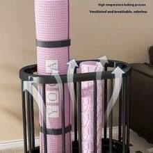 1 Heavy-Duty Plastic Mobile Storage Basket With Four Wheels - Multifunctional Organizer Box, Suitable For Yoga Mats, Sports Equipment, And Gym Accessories, Sturdy Structure, Easy To Move, Perfect For Home And Gym Organization, Storage Basket - Multicolor - View 9