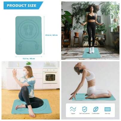 colchoneta para saltar esteras de espuma alfombra interior Saltarlo no tapete gym tapete para gimnasio estera de cuerda deportiva colchoneta de ejercicios para el hogar tipe rosa