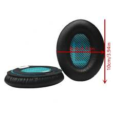 1Pair Earphone Ear Cover Sponge Cushion Foam Replacement For QuietComfort QC15 QC25 QC35 Headphones - 黑色 - 查看 8