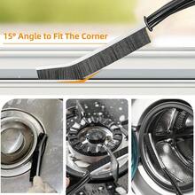 3Pcs Hard-Bristled Crevice Cleaning Brush Multifunctional Thin Gap Scrub Brush Bathroom Cleaner Tools For Household Use Kitchen Window Toilet Grout Faucets Car - 3pcs - 查看 2