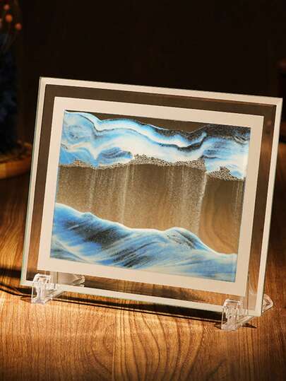5-Inch Flowing Sand Painting Living Room Decoration Piece, Creative Three-Dimensional Sand Painting Office And Home Decoration Gift, Desktop Decoration Piece Flowing Sand Painting