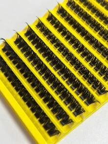 160pcs D Curl DIY Eyelash Cluster,100D Cluster Eyelashes, 0.07mm D Curl 8-16mm Mixed Natural Eyelash Extensions, Super Thick And Lengthening Cluster Eyelashes, Curly Single Eyelashes, Thin And Lengthening Eyelashes,Lengthening And Cartoon-Like Appearance Eyelashes, Suitable For Beginners At Home200pcs Extra Thick False Eyelashes, 200pcs Large Capacity - D - View 5