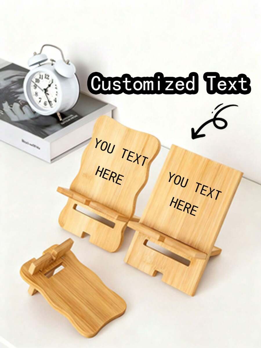 Giá đỡ điện thoại bằng gỗ tùy chỉnh - Phụ kiện xem tivi lười biếng hoàn hảoGiá đỡ điện thoại và máy tính bảng để bàn đa năng, Giá đỡ để bàn lười di độngTương thích với mọi điện thoại - Món quà lý tưởng cho anh ấy/cô ấy, bạn gái, gia đình, bạn bè, con trai, học sinh, công nhân, trẻ em - Sử dụng cho trường học và gia đình, văn phòng - Nhiều màu - Xem 1